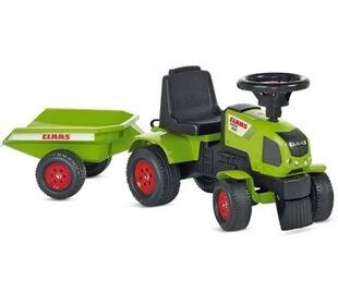 Falk Claas Traktorrutscher mit Anhänger