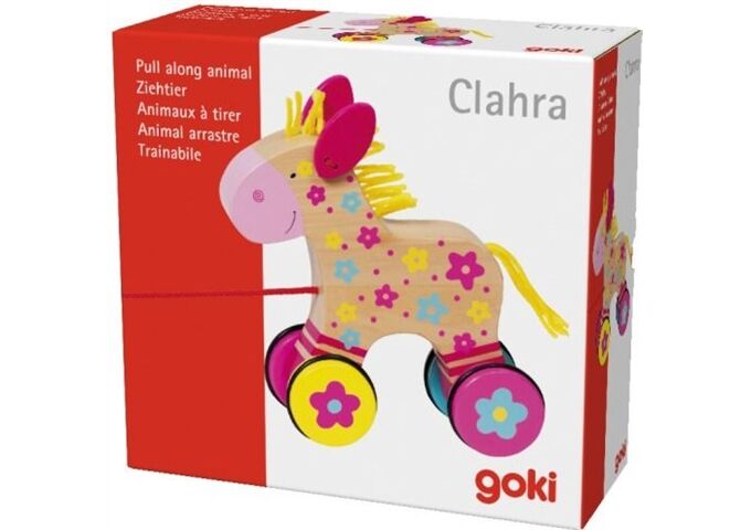 Goki Ziehtier Pferd Clahra, ca, 15x15 cm, ab 12 Monaten