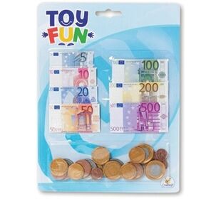 Toy Fun Eurocash Scheine und Münzen