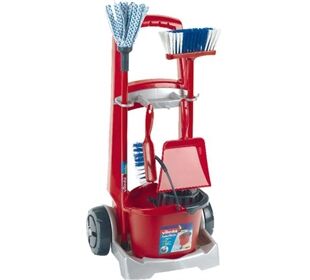 Klein Theo 6741 - VILEDA Besenwagen, Spielzeug, ca