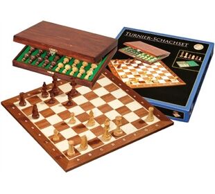 PHILOS Profi Tunier Schachset, Königshöhe 90 mm,