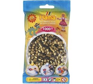 HAMA 207-63 Bügelperlen Midi - Bronze 1000 Perlen,
