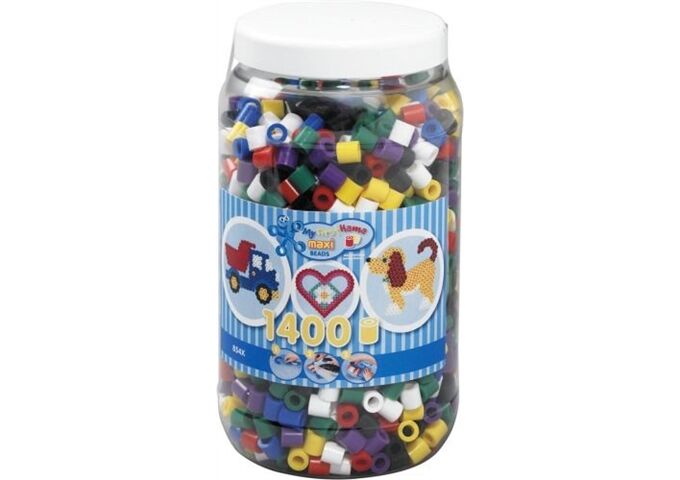 HAMA Bügelperlen Maxi - Vollton Mix 1400 Perlen (6