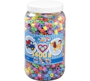 HAMA Bügelperlen Maxi - Pastell Mix 1400 Perlen (6