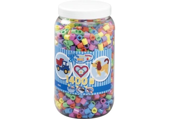 HAMA Bügelperlen Maxi - Pastell Mix 1400 Perlen (6