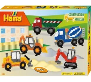 HAMA Bügelperlen Midi - Geschenkpackung Baufahrzeu