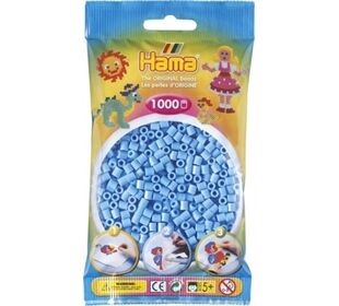 HAMA HAMA Bügelperlen Midi - Pastell Blau 1000 P