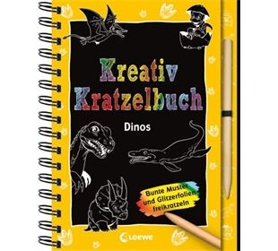 Loewe Kreativ-Kratzelbuch Dinos