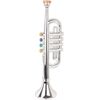 Boogie Bee BGB Trompete silber, 4 Tasten, 38cm