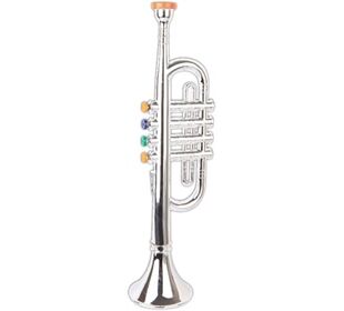 Boogie Bee BGB Trompete silber, 4 Tasten, 38cm