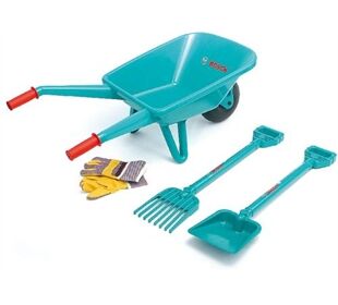 Klein Theo 2752 - Bosch Gartenset mit Schubkarre,