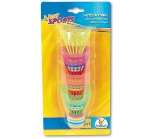 New Sports Soft-Federbälle, bunt, 4 Stück