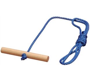 Colint Schlitten-Ziehseil mit Holzgriff