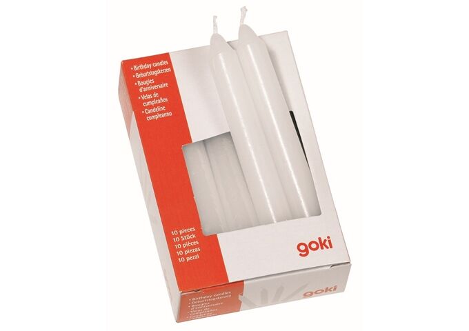 Goki Kerzen für Geburtstagszug, 10er Pack