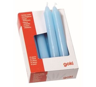 Goki Geburtstagskerzen Blau 8 Cm, 10Er S