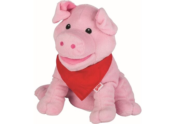 Goki Handpuppe Schwein Snelly