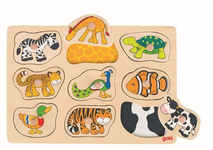 Goki Steckpuzzle Was Gehört Zu Wem
