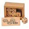 Goki Würfelkasten M. 6 Holzwürfel