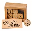 Goki Würfelkasten M. 6 Holzwürfel