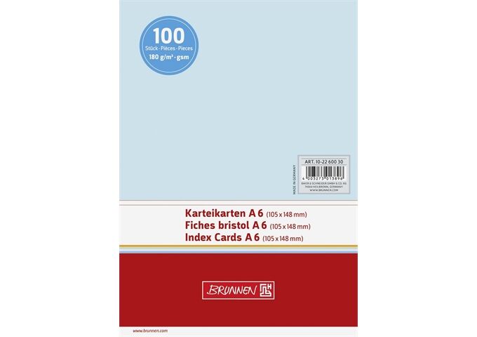 BRUNNEN Karteikarten Pg. A6 unl bl