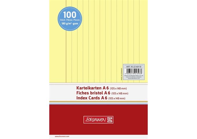 BRUNNEN Karteikarten Pg. A6 lin ge