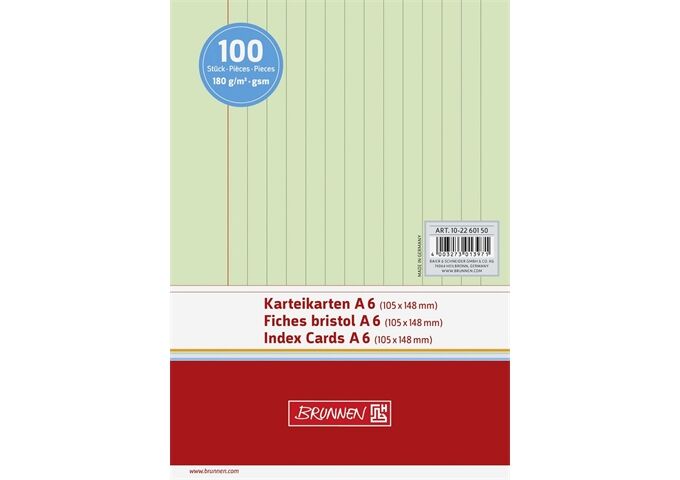 BRUNNEN Karteikarten Pg. A6 lin gr