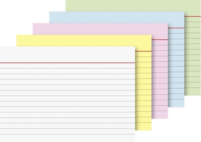 BRUNNEN Karteikarten Pg. A6 lin sort.