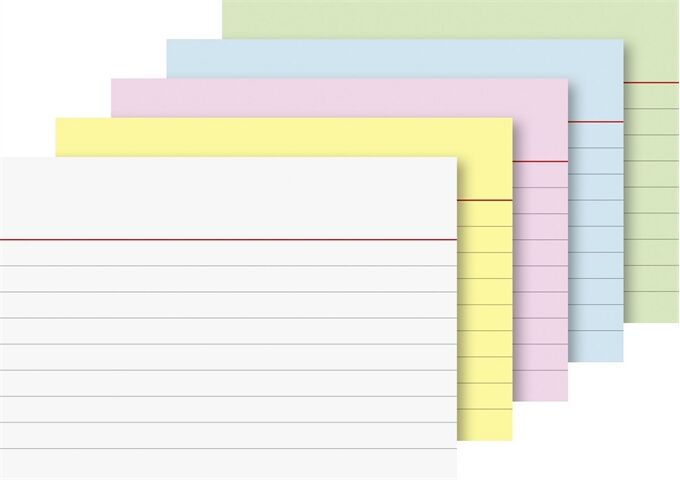 BRUNNEN Karteikarten.Pg. A7 lin sort.