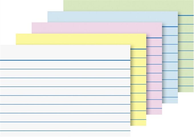 BRUNNEN Karteikarten Pg. A8 lin sort.