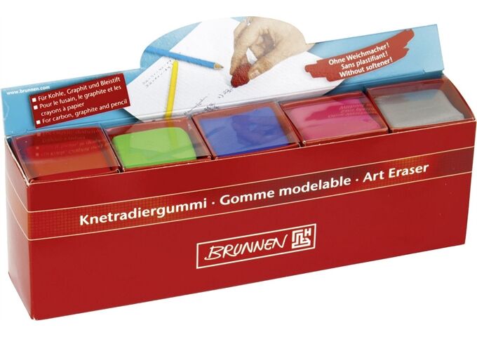 BRUNNEN Knetradiergummi Farben sort.