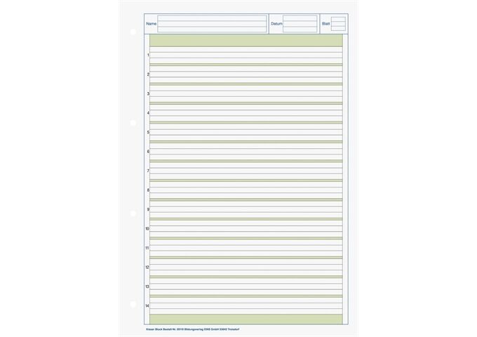 BRUNNEN Kieserblock A4 Lin01 50Bl