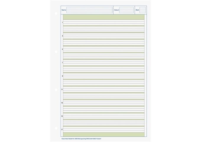 BRUNNEN Kieserblock A4 Lin02 50Bl