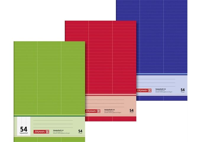 BRUNNEN Diarien A4 Glan 32Bl Vok. 2Lin