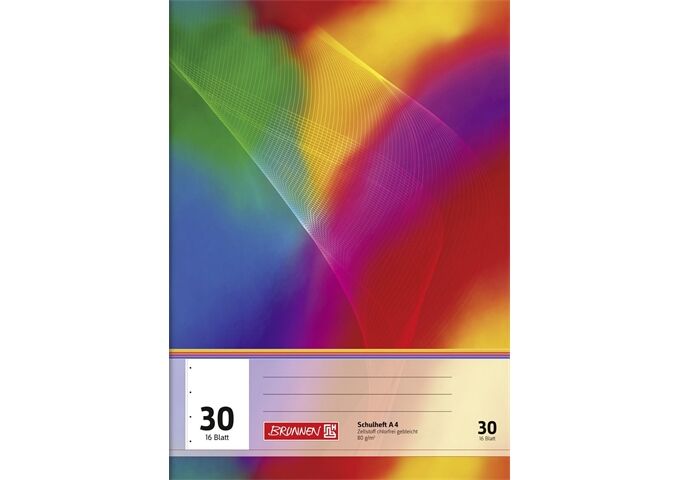 BRUNNEN Schulheft A4 Lin30 16Bl FSC