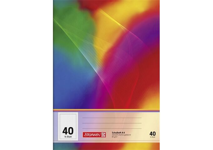 BRUNNEN Schulheft A4 Lin40 16Bl FSC