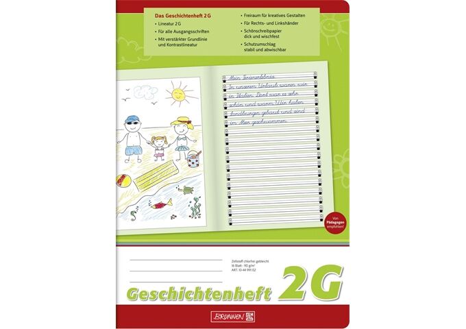 BRUNNEN Bilderheft A4 Lin2VA 16Bl