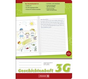 BRUNNEN Bilderheft A4 Lin3G 16Bl