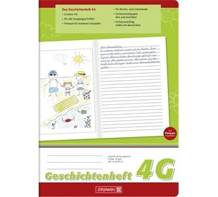 BRUNNEN Bilderheft A4 Lin4G 16Bl