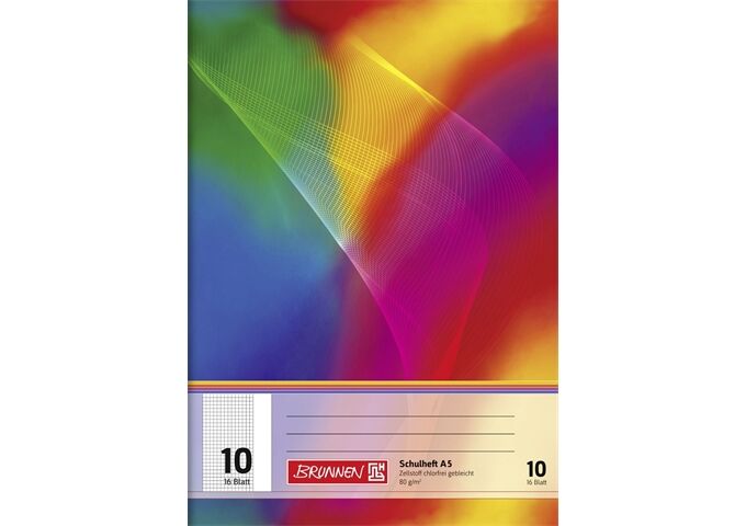 BRUNNEN Schulheft A5 Lin10 16Bl FSC