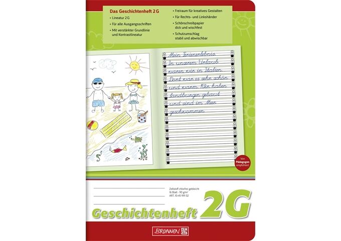 BRUNNEN Bilderheft A5 Lin2G 16Bl