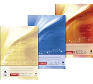 BRUNNEN Notenheft A5 hoch Lin14n 16Bl