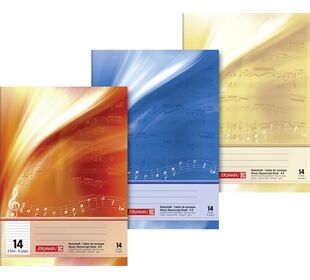 BRUNNEN Notenheft A4 8Bl 12linig