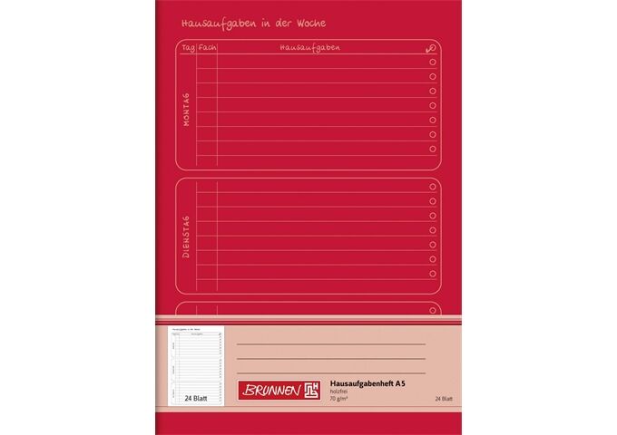 BRUNNEN Aufgabenheft A5 24Bl