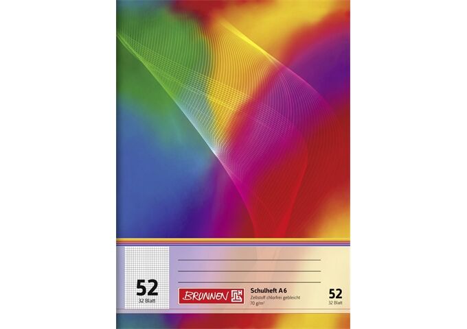 BRUNNEN Oktavheft A6 32Bl TCF kariert