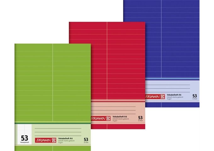 BRUNNEN Oktavheft A6 32Bl TCF Vokabel