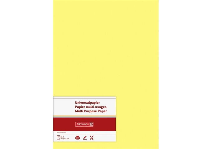 BRUNNEN Universalp. 50Bl 80g gelb