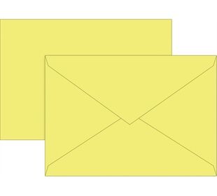 BRUNNEN Briefhülle C5 gelb 80g Futter