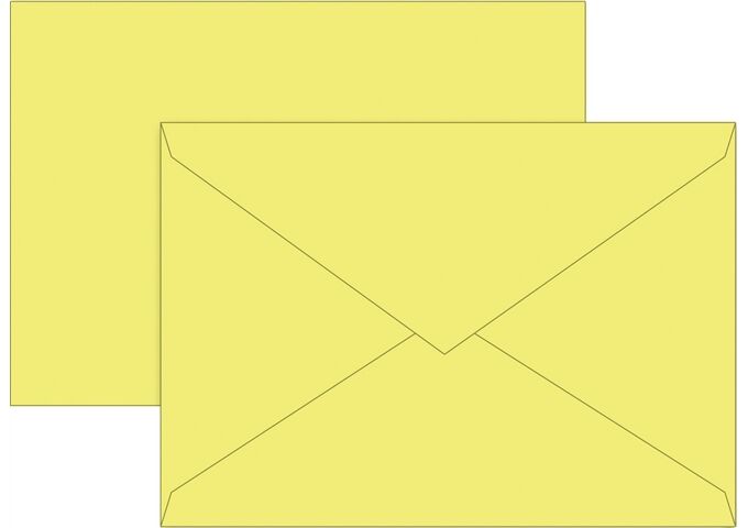 BRUNNEN Briefhülle C5 gelb 80g Futter