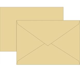 BRUNNEN Briefhülle C5 honig 80g Futter