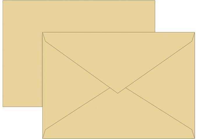 BRUNNEN Briefhülle C5 honig 80g Futter